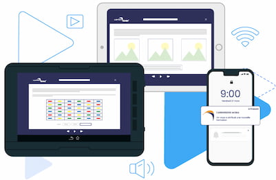 icônes connectant des appareils mobiles